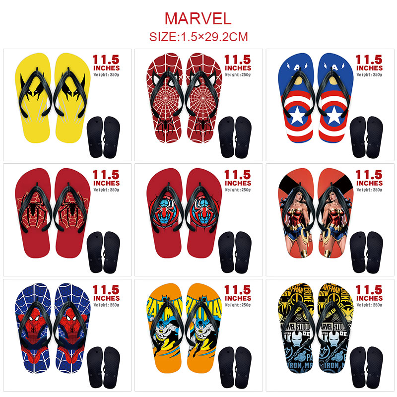 avengers anime flip flops shoes slippers a pair
