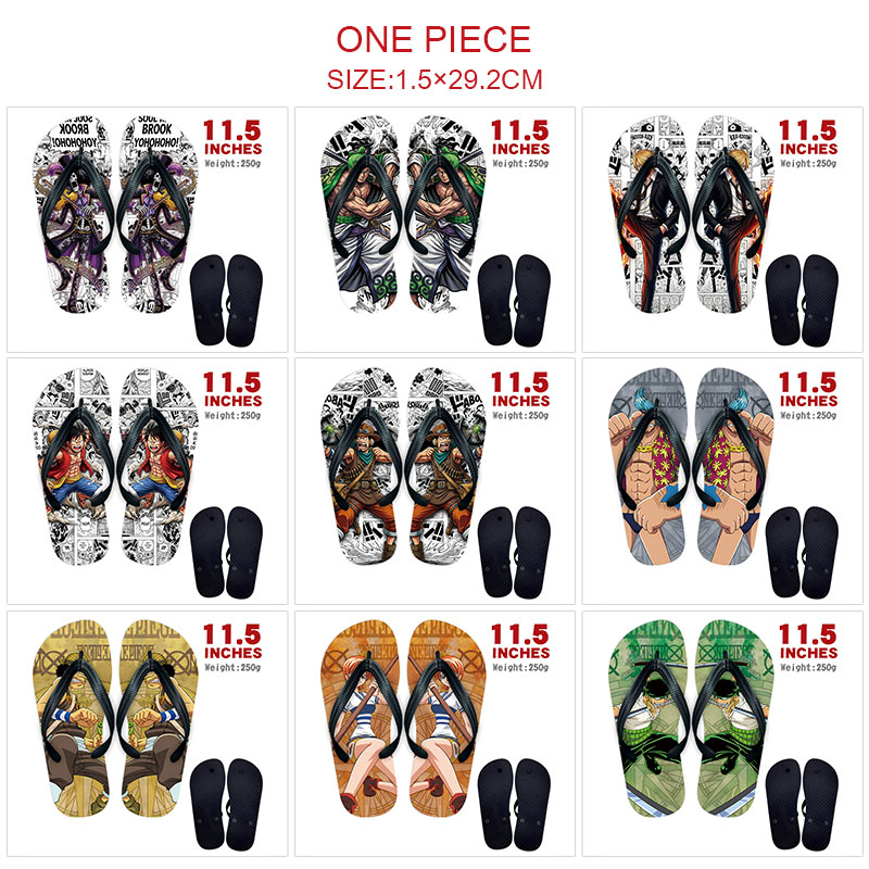 One Piece anime flip flops shoes slippers a pair