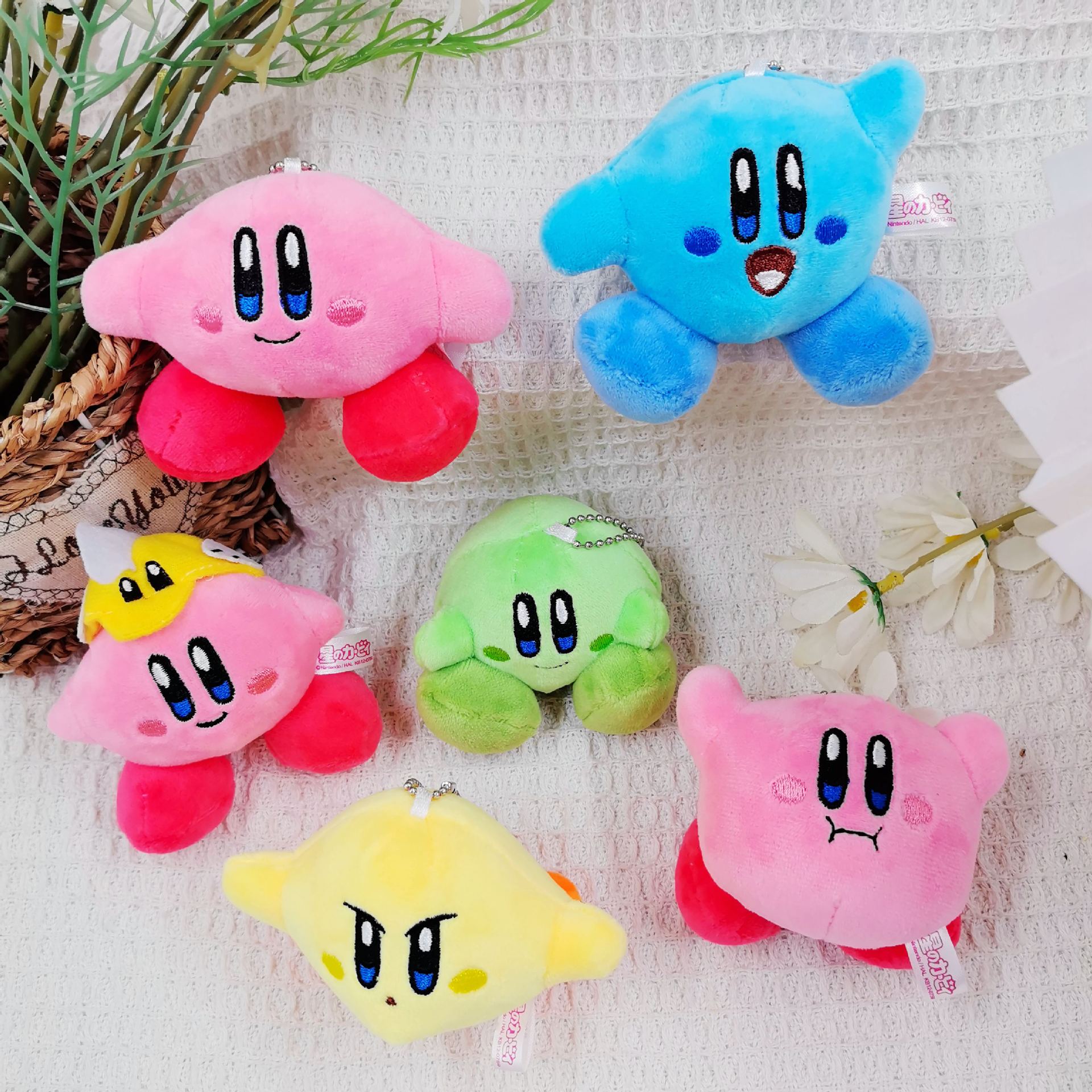 Kirby anime plush doll 7cm 6pcs a set