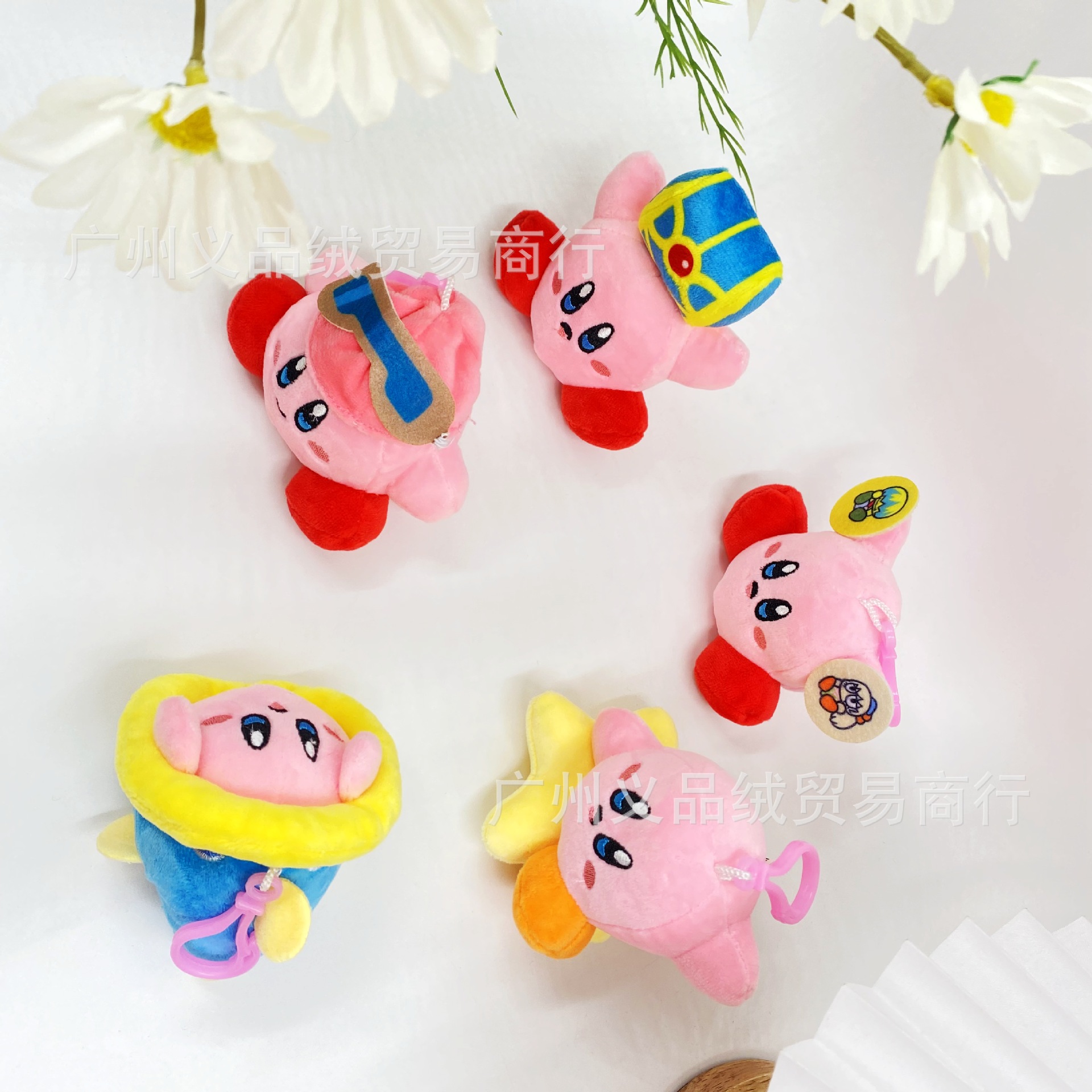 Kirby anime plush doll 10cm 5pcs a set