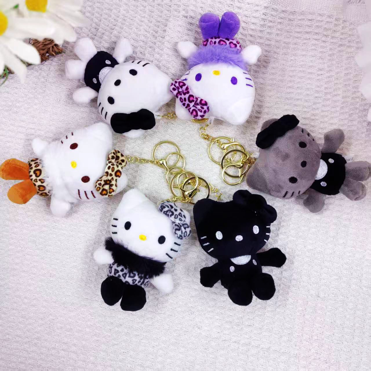 Hello kitty anime plush doll 10cm 6pcs a set