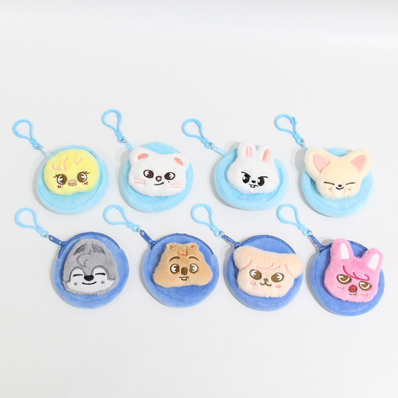 Straykids anime plush wallet 3pcs a set