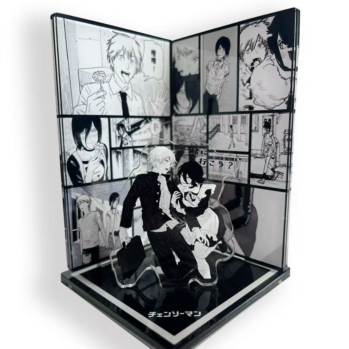 chainsaw man anime standing plate