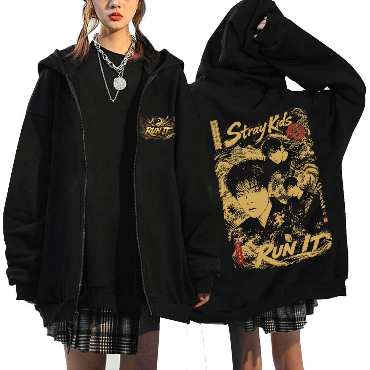 Straykids anime hoodie