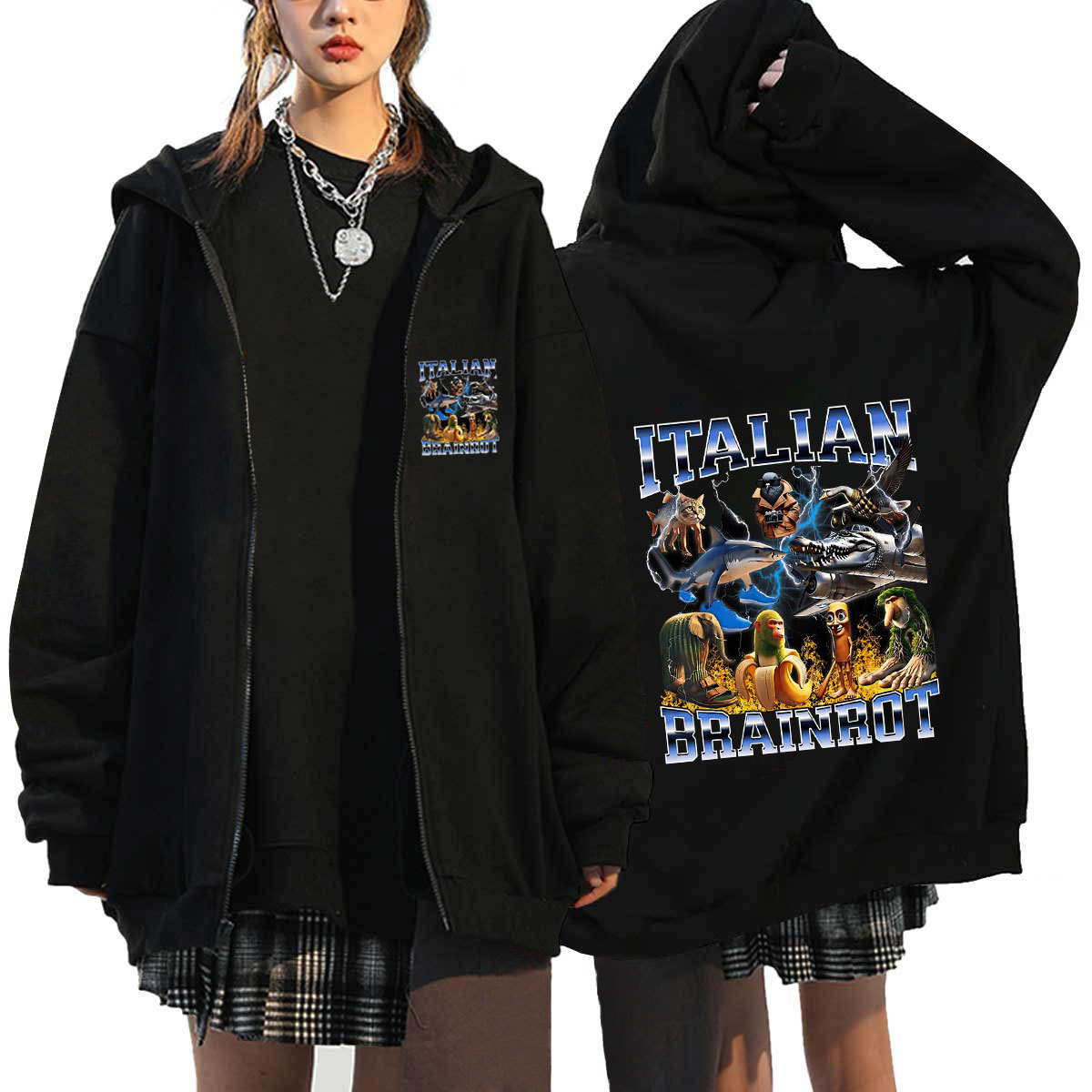 tungtungsahur anime hoodie