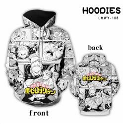 My Hero Academia Full color Hooded Long sleeve Hoodie 