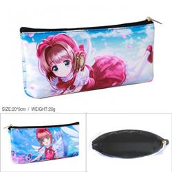 Card Captor Full color PU zipper student pencil bag storage bag cosmetic bag