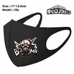 My Hero Academia-3A Black Anime color printing windproof dustproof breathable mask price for 5 pcs