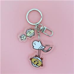 BTS Biscuits Cartoon transparent acrylic keychain pendant price for 5 pcs