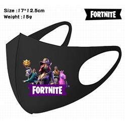 Fortnite-9A Black Anime color printing windproof dustproof breathable mask price for 5 pcs