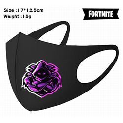 Fortnite-10 Black Anime color printing windproof dustproof breathable mask price for 5 pcs