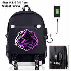 Fortnite-10 A Black Color data cable Backpack