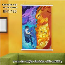 Naruto White Plastic rod Cloth painting Wall Scroll 60X90CM BH1736