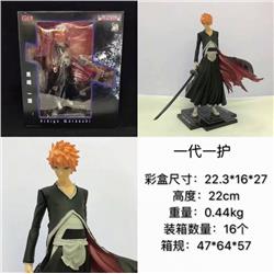 Bleach Kurosaki Ichigo Boxed Figure Decoration Model 22CM 0.44KG