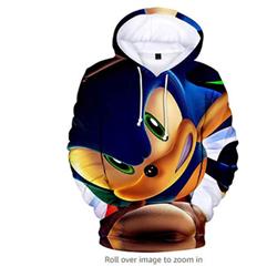 sonic 3D print hoodie 2xs to 4xl