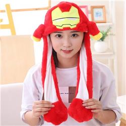 Hat Iron man Cartoon anime Rabbit ear hat Pinching the ear will move Non-illuminated version price for 3 pcs