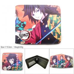 Demon Slayer Kimets Tomioka Giyuu Short color picture two fold wallet-HK-512