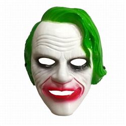 The Dark Knight Mask Green Halloween Mask Prom Props 80G 26X21CM a set price for 5 pcs