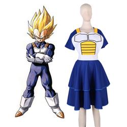 Dragonball Z Vegeta Super Saiyan Female Lolita Kimono Dress Anime Cosplay Costume XXS XS S M L XL XXL XXXL 7 days prepare