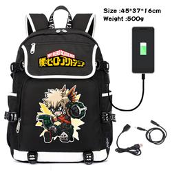 my hero acadamia usb school bag
