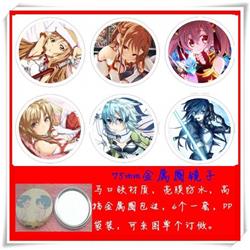 Sword Art Online Mirror 75mm 6 pcs