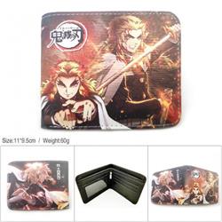 Demon Slayer Kimets Short color picture two fold wallet-HK-523