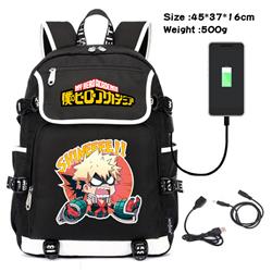 my hero acadamia usb school bag