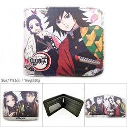 Demon Slayer Kimets Short color picture two fold wallet-HK-517