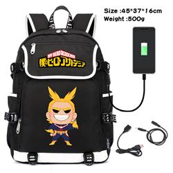 my hero acadamia usb school bag