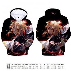 Demon Slayer Kimets Full color hooded pullover sweater size:2XS-4XL Child size:100-150 preorder 3 days Style K