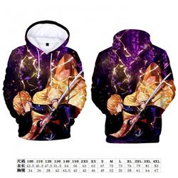 Demon Slayer Kimets Full color hooded pullover sweater size:2XS-4XL Child size:100-150 preorder 3 days Style B