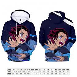 Demon Slayer Kimets Full color hooded pullover sweater size:2XS-4XL Child size:100-150 preorder 3 days Style I