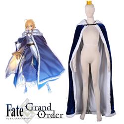 Fate Zero Fate stay night Saber The King's Cloak Winter Warm Anime Cosplay Costume XXS XS S M L XL XXL XXXL 7 days prepare