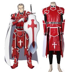 Sword Art Online SAO Knights of the Blood Heathcliff Uniform Anime Cosplay Costume XXS XS S M L XL XXL XXXL 7 days prepare