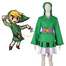 The Legend of Zelda Link Lolita Kimono Dress Suits Anime Cosplay Costume XXS XS S M L XL XXL XXXL 7 days prepare