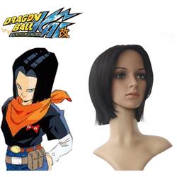 Dragonball Z Android No.17 Black 35cm Anime Cosplay Wig