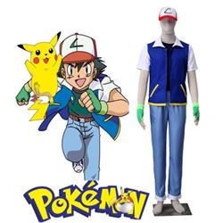 Pocket Monster Ash Ketchum Uniform 3rd Anime Cosplay Costume XXS XS S M L XL XXL XXXL 7 days prepare