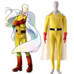 One-Punch Man Caped Baldy Saitama Fighting Uniform Anime Cosplay Costume M L XL XXL 7 days prepare