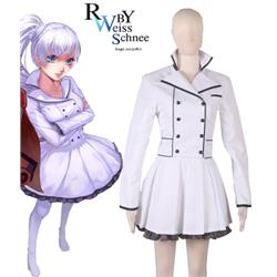 RWBY Season 2 White Weiss Schnee Lolita Dress Anime Cosplay Costume XXS XS S M L XL XXL XXXL 7 days prepare