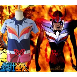 Saint Seiya Bronze Saint Ikki Phoenix Cloth Summer T-shirt Anime Cosplay Costume S/M/L/XL/XXL