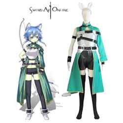Sword Art Online  GGO Shino Asada ALO Cait Sith archer anime Cosplay Costume XXS XS S M L XL XXL XXXL 7 days prepare