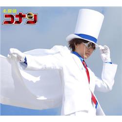 Case Closed Detective Conan Kaito Kid Gentleman Thief White Suit Cosplay Costume XXS XS S M L XL XXL XXXL 7 days prepare