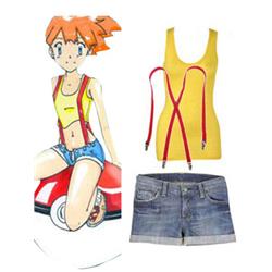 Pocket Monster Misty Cosplay Costume XXS XS S M L XL XXL XXXL 7 days prepare