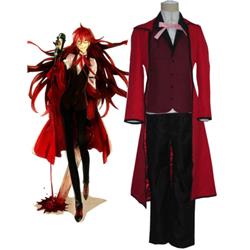 Black Butler Death Scythe Grell Sutcliff Cosplay Costume XXS XS S M L XL XXL XXXL 7 days prepare