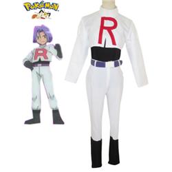 Pocket Monster Team Rocket James Cosplay Costume XXS XS S M L XL XXL XXXL 7 days prepare