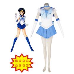 Sailor Moon Sailor Mercury Mizuno Ami Amy Anderson Fighting Uniform Cosplay Costume XXS XS S M L XL XXL XXXL 7 days prepare