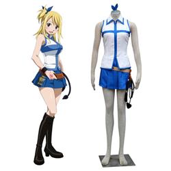 Fairy Tail Lucy Heartfilia White Dress Cosplay Costume XXS XS S M L XL XXL XXXL 7 days prepare