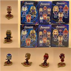 The Avengers a set of six Boxed Figure Decoration Model 7X9X12CM 235G