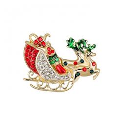 Christmas series Christmas car Badge badge brooch 4.9X3.7CM 19G price for 6 pcs