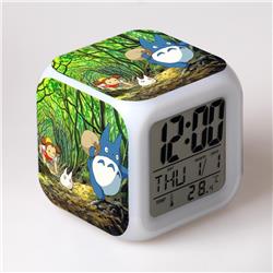 totoro anime led clock